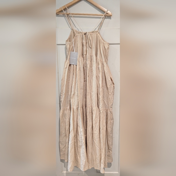 Everlane tiered cotton adjustable dress women's small NWT - Picture 5 of 6